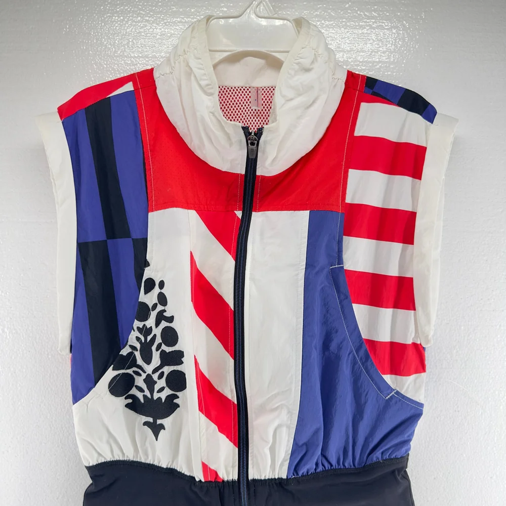 FREE PEOPLE MOVEMENT ROMPER Race To The Top SPORT Onesie BIKER SHORTS WOMENS L - Picture 3 of 15